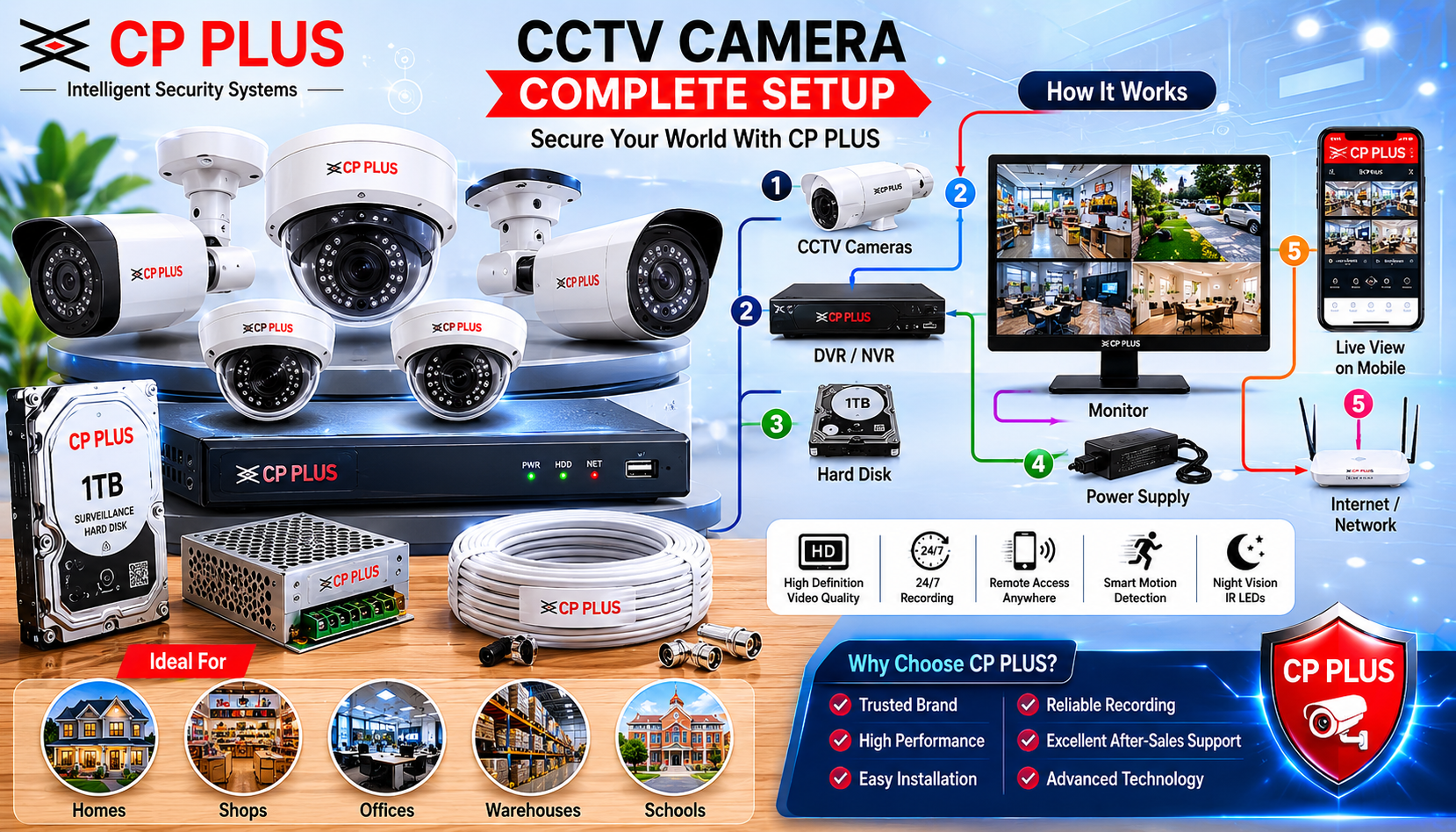 CP PLUS CCTV Camera in Goroimari | Best  CCTV Security Solution by Ansar Enterprise