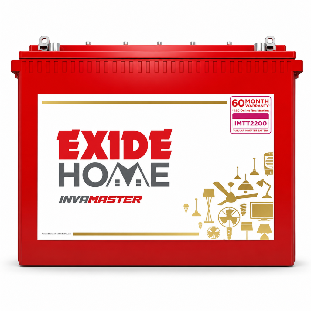 EXIDE IMTT2200 220Ah Tubular Inverter Battery with 60 Months Warranty available at Ansar Enterprise