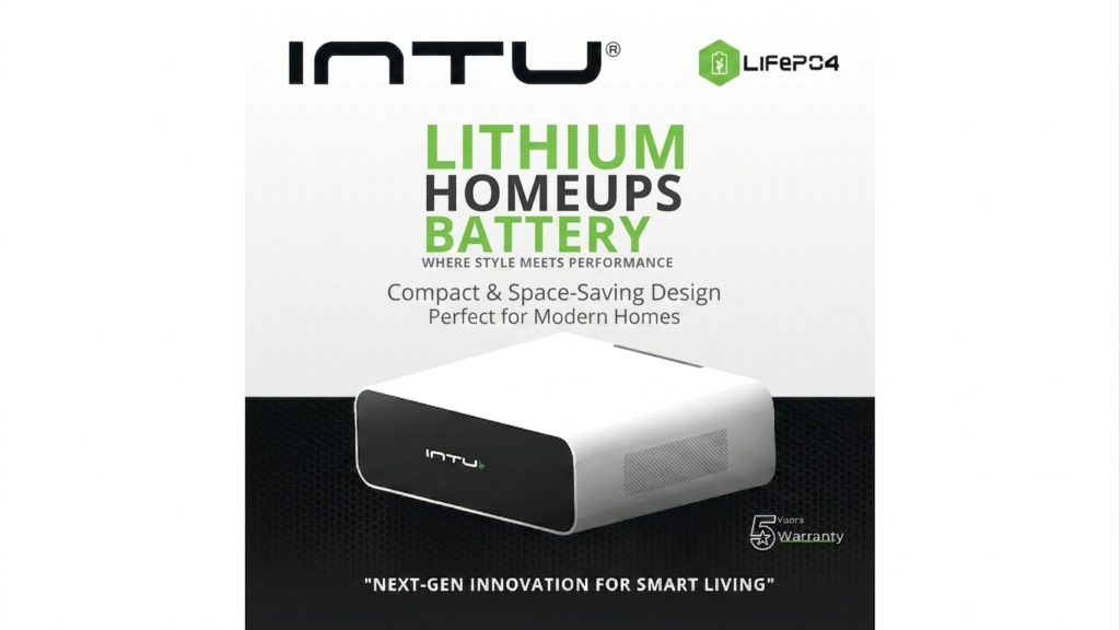 INTU Lithium Battery smart inverter backup system with lithium technology and wall mount design