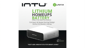 INTU Lithium Battery smart inverter backup system with lithium technology and wall mount design