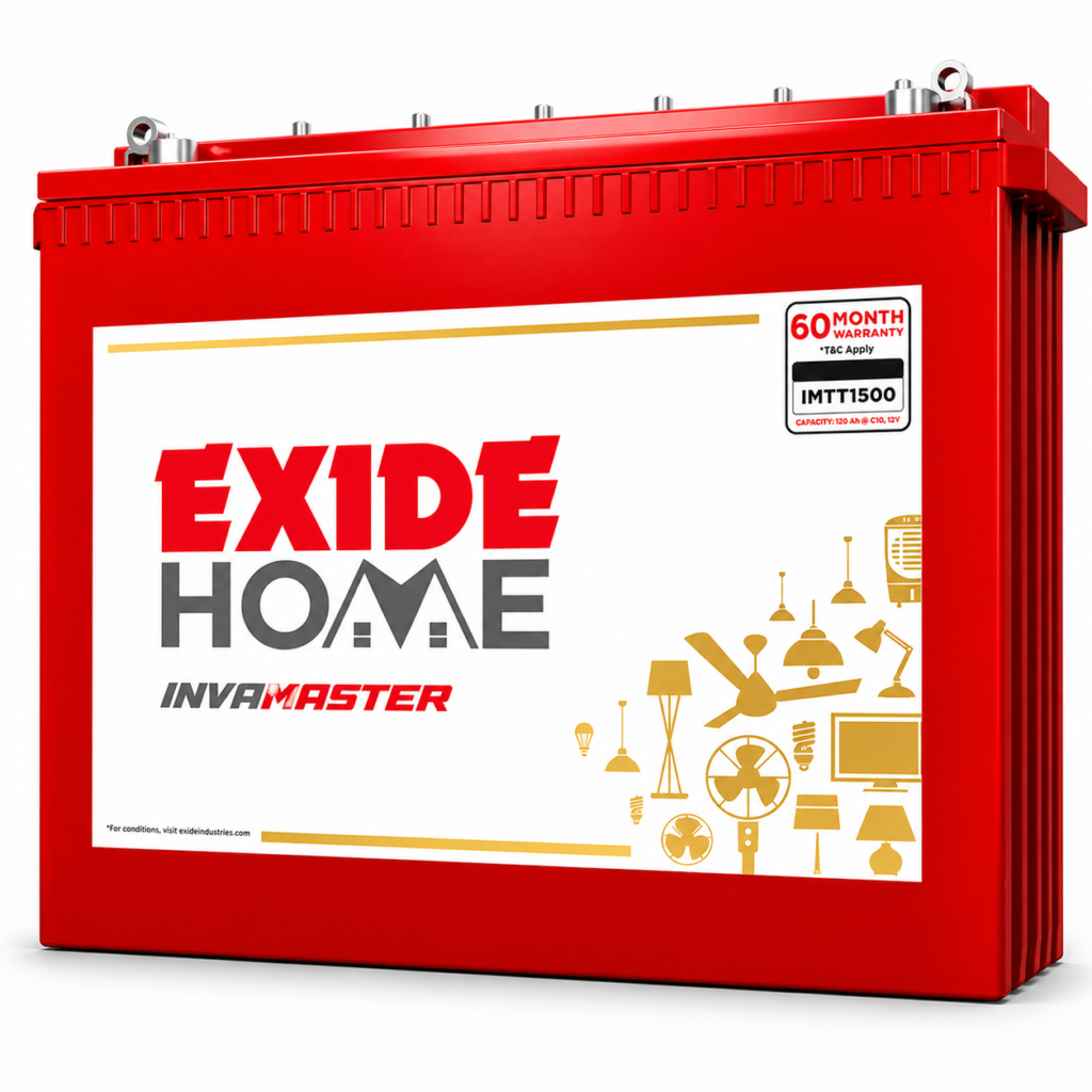 Exide IMTT1500 150Ah Tall Tubular Inverter Battery 12V