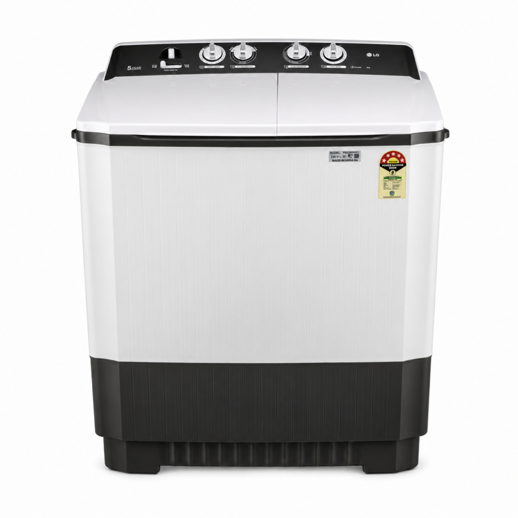 LG 7 Kg Semi Automatic Top Load Washing Machine P7010NGAZ Grey and White