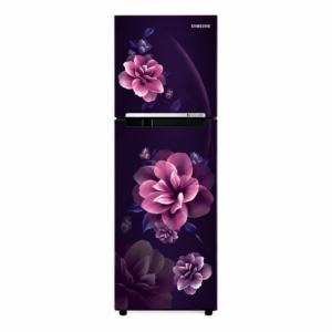 Samsung 236L Frost Free Double Door Refrigerator RT28C3022CR Camellia Purple Front View