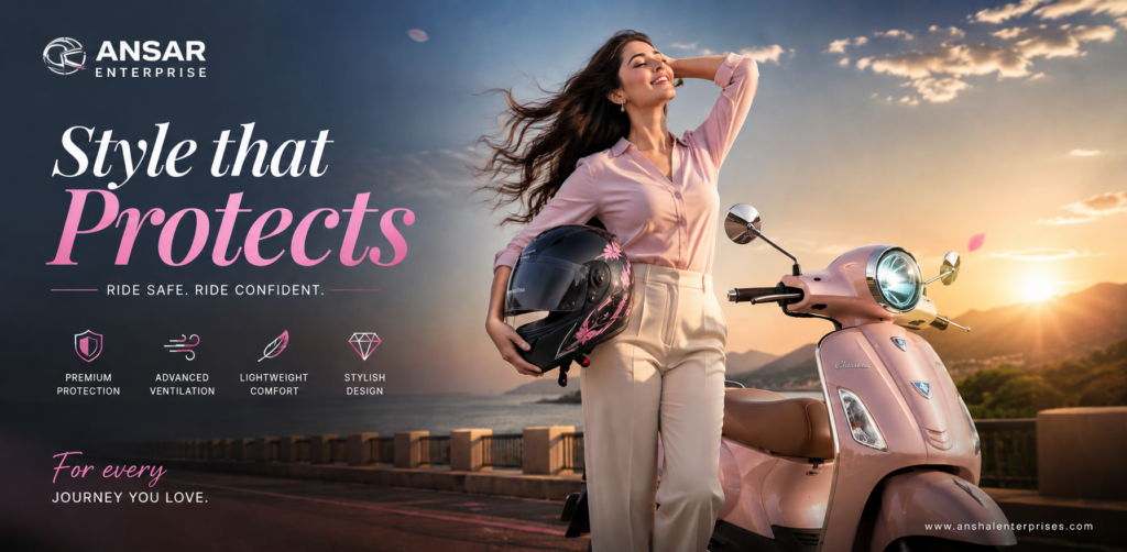 Stylish Scooter Helmet Shop in Goroimari 781137 | Ansar Enterprise